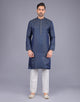 All Over Self Highlighted Thread work Soft Silk Kurta Pyjama Set