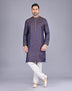 All Over Self Highlighted Thread work Soft Silk Kurta Pyjama Set