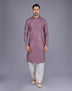 All Over Self Floral Design Thread Embroidery work Kurta Set
