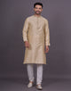 All Over Checks Jacquard Kurta Pyjama Set