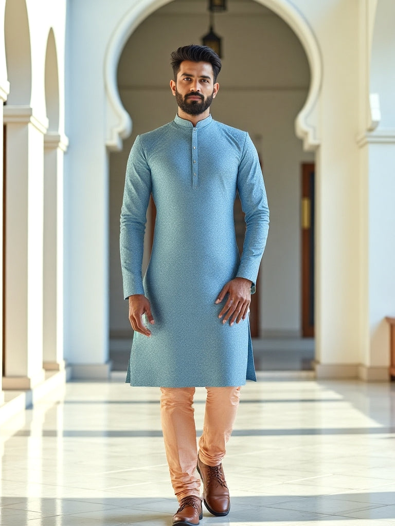 Brocade Design Jacquard Elegant Kurta Set