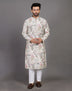 Graphic Print Party Wear Kurta Pyjama Set