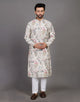Graphic Print Party Wear Kurta Pyjama Set