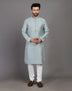 All Over Self Highlighted Thread work Soft Silk Kurta Set