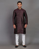 All Over Self Highlighted Thread work Soft Silk Kurta Set