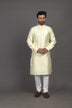 Self Thread with Embellished Design Soft Silk Kurta Pyjama Set