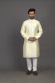 Self Thread with Embellished Design Soft Silk Kurta Pyjama Set