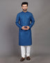 Simple Self Thread and Sequence Design Georgette Kurta Pyjama Set
