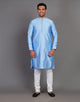All Over Self Design Stones work Soft Silk Kurta Set
