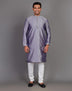 All Over Self Design Stones work Soft Silk Kurta Set