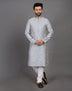 All Over Floral Weaving work Elegant Kurta Pyjama Set