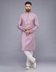 Self Imperial Patterned Party Wear Soft Silk Kurta Set