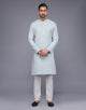 Self Imperial Patterned Party Wear Soft Silk Kurta Set