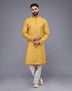 Self Imperial Patterned Party Wear Soft Silk Kurta Set
