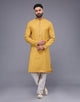 Self Imperial Patterned Party Wear Soft Silk Kurta Set
