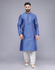 All Over Floral Bootis and Self Weaving Party Wear Soft Silk Kurta Set