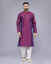 All Over Floral Bootis and Self Weaving Party Wear Soft Silk Kurta Set