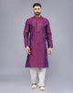 All Over Floral Bootis and Self Weaving Party Wear Soft Silk Kurta Set