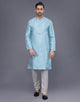 Self Thread and Sequence work Jacquard Kurta Pajama