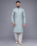All Over Floral Weaving work Elegant Kurta Pyjama Set