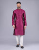 All Over Self Floral Design Soft Silk Kurta Pajama