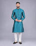 All Over Self Floral Design Soft Silk Kurta Pajama