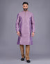 All Over Self Bootis and Weaving Soft Silk Kurta Set