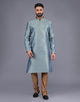 All Over Self Bootis and Weaving Soft Silk Kurta Set
