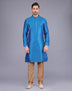 All Over Self Bootis and Weaving Soft Silk Kurta Set