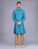 All Over Self Bootis and Weaving Soft Silk Kurta Set