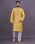 Self Brocade Design Soft Silk Kurta Pyjama Set