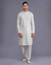 All Over Self Floral Design Thread Embroidery work Kurta Set