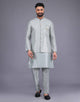 All Over Heavy Sequence work Milky Silk Kurta Jacket