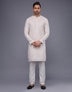 Stylish Floral Brocade Design Thread Work Georgette Kurta Pajama
