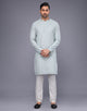 Stylish Floral Brocade Design Thread Work Georgette Kurta Pajama