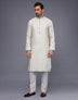 Stylish Small Embroidery Butta Design Soft Silk Kurta Pyjama Set
