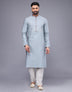 Stylish Small Embroidery Butta Design Soft Silk Kurta Pyjama Set