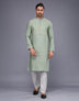Stylish Small Embroidery Butta Design Soft Silk Kurta Pyjama Set