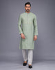 Stylish Small Embroidery Butta Design Soft Silk Kurta Pyjama Set