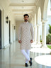 All Over Ikat Print Cotton Kurta