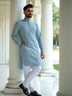 Graphic Print Cotton Grey Coloured Kurta