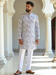 Opulent Botanical with Birds Printed Cotton Kurta
