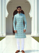 Cotton Light Green Digital Print Stylish Kurta