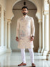 Lemon Coloured Cotton Digital Printed Kurta