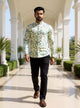 Elegance Glaxo Cotton Floral Print Short Kurta