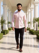 Classy Rust Coloured Geometric Print Glaxo Cotton Short Kurta