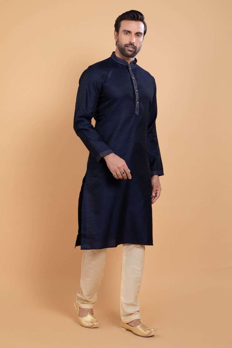 Simple Self Made Festive Design Kurta Set