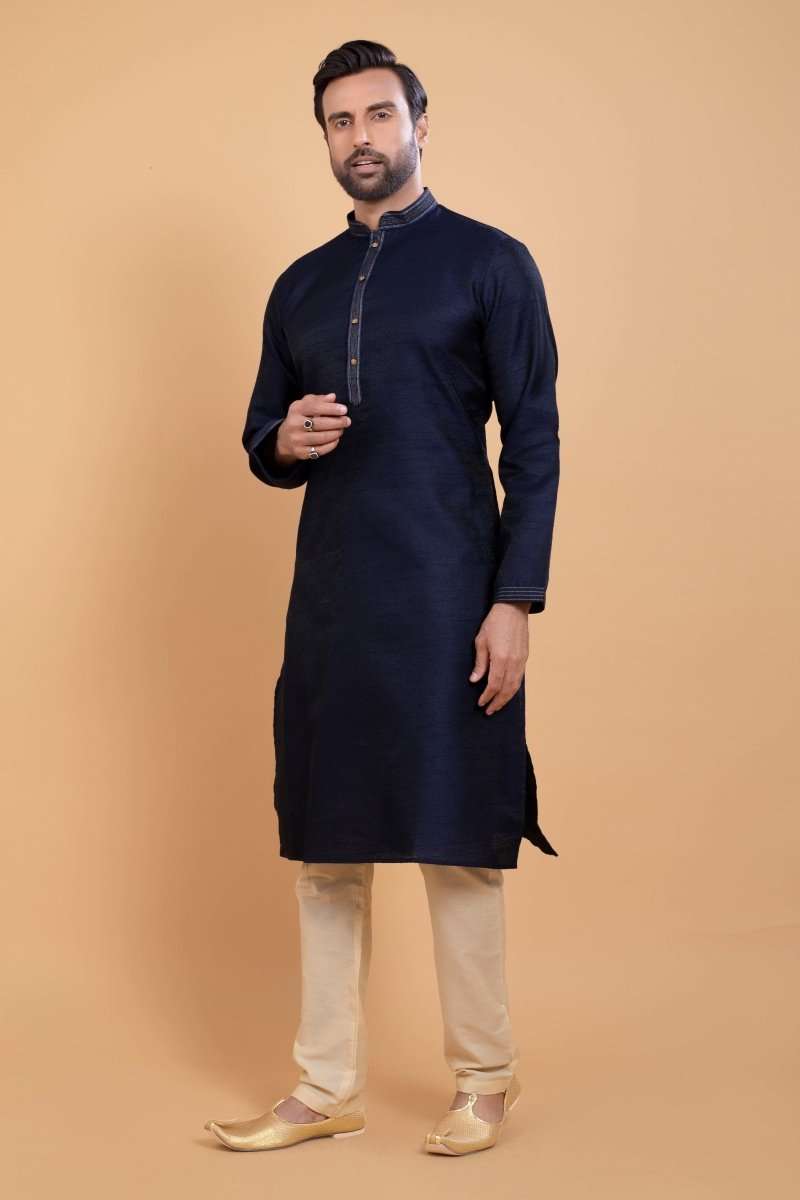 Simple Self Made Festive Design Kurta Set