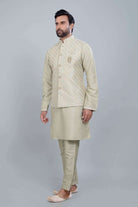 Self Brocade Design With Soft Silk Kurta Jacket