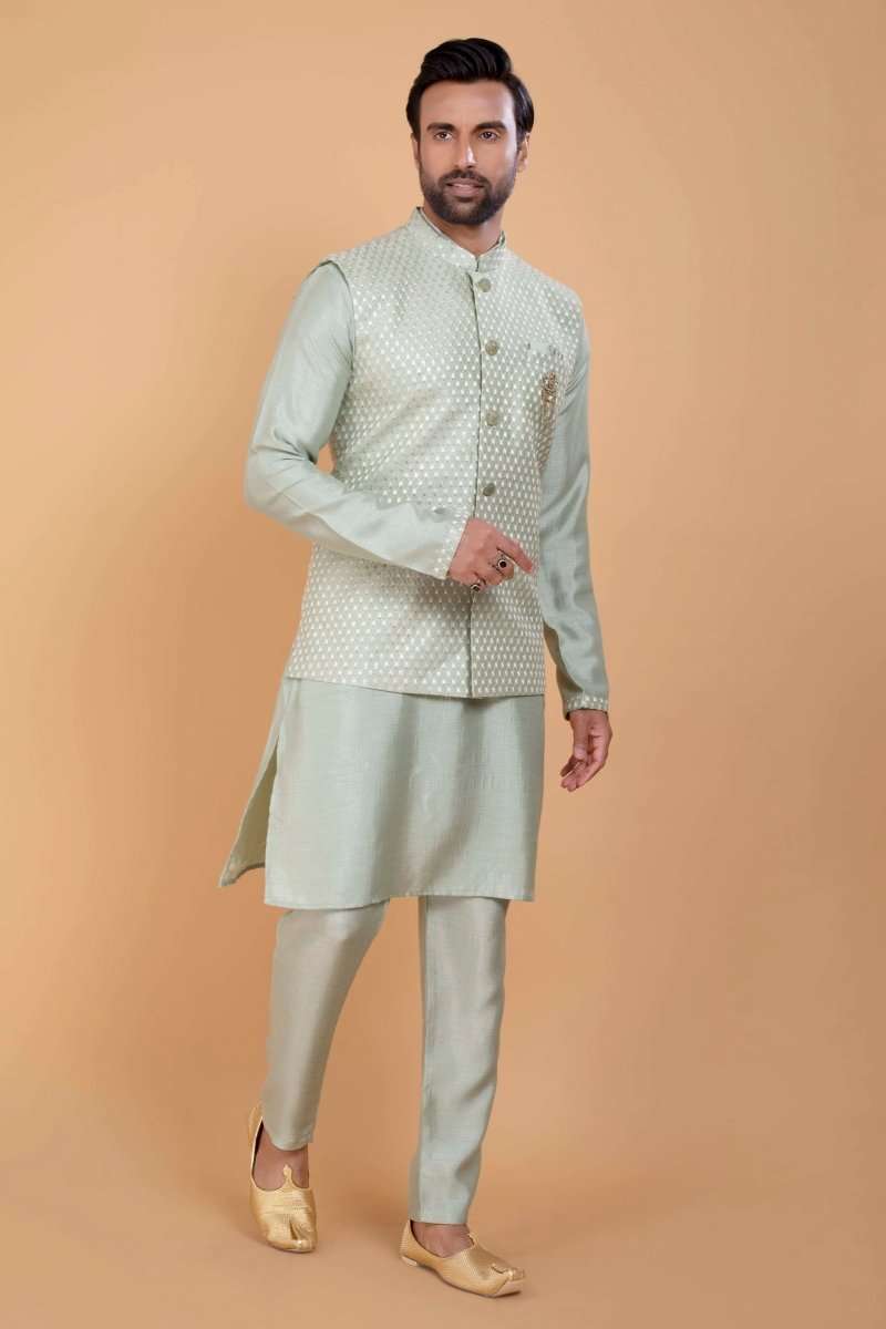 Impressive Self Highlighted Design Kurta Jacket